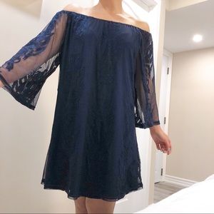 Forever 21 Off The Shoulder Lace Babydoll Dress